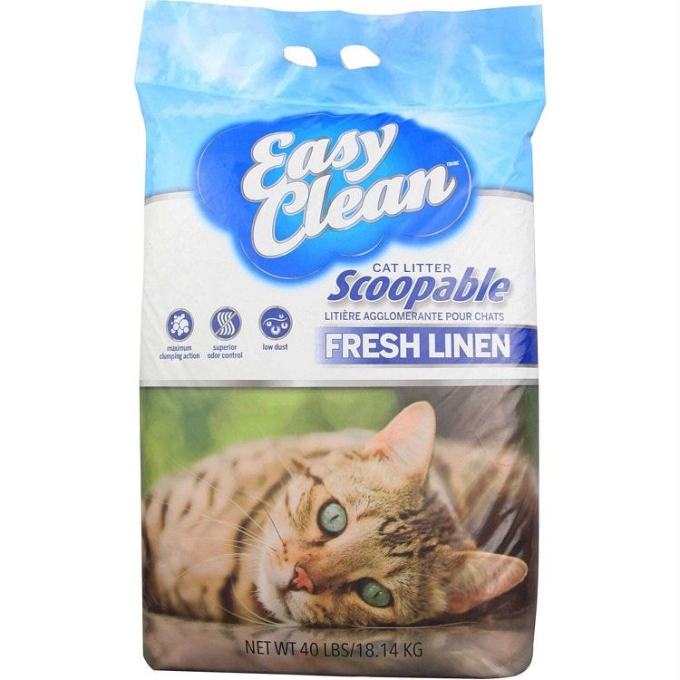 Family pet scoopable cat litter hot sale