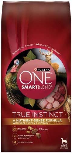 Purina ONE Smartblend True Instinct Dog Food 27.5 lb. Bag Venison Turkey