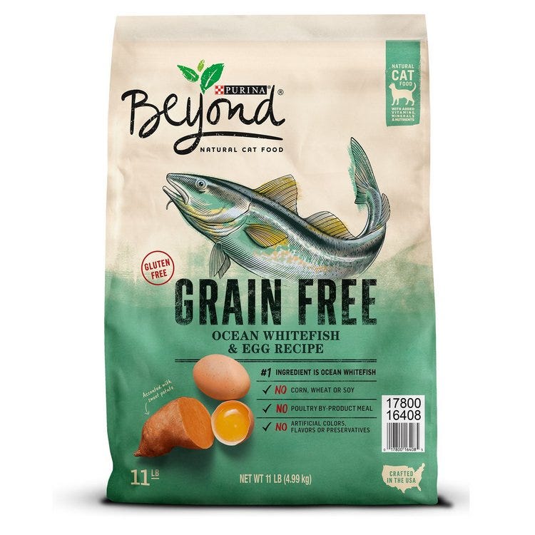 Purina Beyond Cat Food Grain Free 11 lb. Whitefish Egg