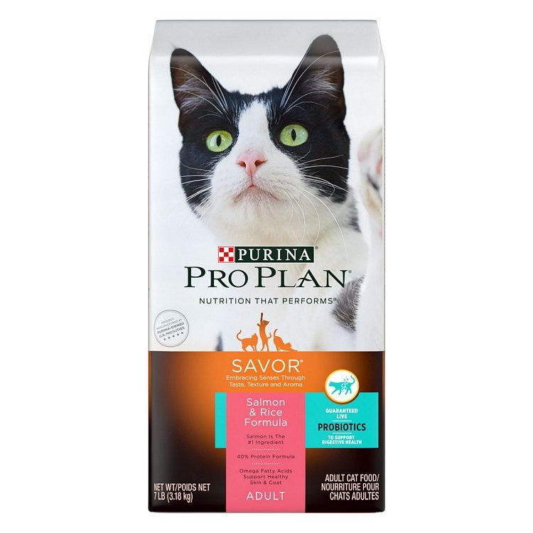 Pro plan savor cat food clearance