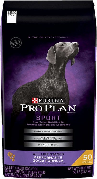 Purina Pro Plan Sport Dog Food Performance 30 20 50 lb. Bag