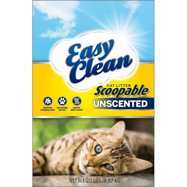 Easy Clean Cat Litter Unscented 20 lb