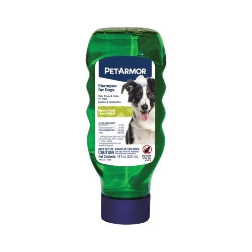 Pet flea shampoo top