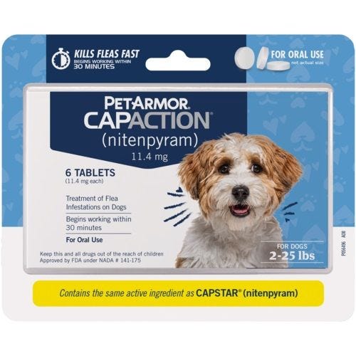 CapAction Dog Flea and Tick Treatment Oral Small Dog
