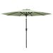 Four Seasons Courtyard Patio Umbrella 9 ft. Green Steel Frame