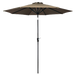 Four Seasons Courtyard Patio Umbrella 9 ft. Taupe Steel Frame