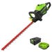 Greenworks Hedge Trimmer with Battery/Charger 26 in. Cordless Electric 80V/2.0 Ah 2203902