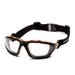 Carhartt Carthage Clear Lens Black-Tan Frame Safety Glasses