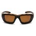 Carhartt Carthage Stone Bronze Lens Black Frame Safety Glasses