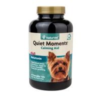 NaturVet Quiet Moments Dog Supplement Calming Aid - Melatonin 60 Count