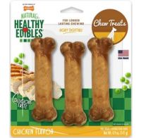 Nylabone Edible Dog Bone Chicken 3 Pack