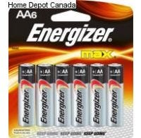 Energizer Battery AA 6 Pack