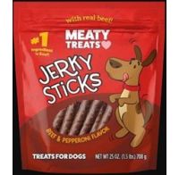 Meaty Treats Dog Treat Snacks Beef and Pepperoni