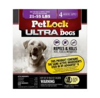 PetLock Ultra Dog Flea and Tick Treatment 4 Month 21-55 lb. Dog