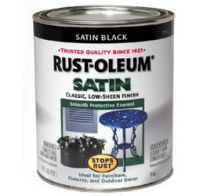 Rust-Oleum Stops Rust Satin Paint Satin White 1 qt. Oil Based Enamel