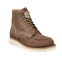 Carhartt Men's Waterproof Work Boot 6 in. Soft Toe Wedge Brown Oil Tanned Leather