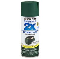 Rust-Oleum Painter's Touch 2x Spray Paint Semi-Gloss Hunter Green 12 oz.