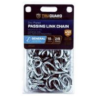 Chain 2/0 Passing Link Zinc Plated 10 ft.