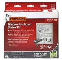 Window Shrink Insulation Kit 42 in. x 62 in. Plastic