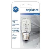 GE Lighting Appliance Light Bulb Tube 25 Watt Clear