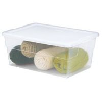 Storage Tote with Lid 16 qt. White Lid