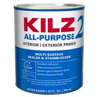 Kilz Primer Sealer/Stain Killer Interior/Exterior White 1 qt.