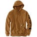 Carhartt Logo Sleeve Graphic Men's Hooded Sweatshirt Loose Fit Midweight