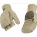 Kinco Alyeska Men's Half Finger/Mitten Hood Glove Lined Ragg Wool