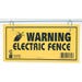 Warning Sign Electric Fence 3 Pack