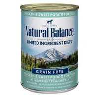 Natural Balance Limited Ingredient Diet Dog Food Grain Free 13.2 oz. Can Chicken/Sweet Potato