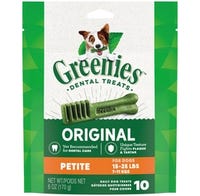 Greenies Mini Treats Dog Dental Treat 6 oz. 10 Count Petite