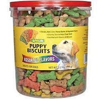 Pet Life Dog Biscuits Puppy 2.2 lb. Multi Flavor Puppy