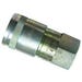 Hydraulic Adapter #495-4 QD 1/2 in. Body Coupling Flat Face x 1/2 in. FNPT