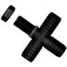 Green Leaf Cross Nozzle Hose Fitting 1/2 in. Barbed