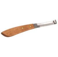 Weaver Hoof Knife Double Edged Stainless Steel Wooden Handle