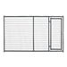 Tarter Kennel Panel with Door 6 ft. x 10 ft. Gray