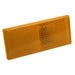 Reflector Stick-On Rectangular Amber 2 Pack