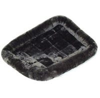 Midwest Quiet Time Pet Bed Fur 36 in. x 23 in. Gray