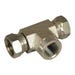 Hydraulic Adapter Tee 1602-8-8-8 1/2 in. FP x 1/2 in. FPX x 1/2 in. FPX