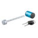 Curt Towing Coupler Lock Right Angle 1/4 in. Pin, 1 in. to 3 in. Latch Span Chrome