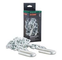 Curt Towing Safety Chains with S-Hooks 48 in. Clear Zinc 5000 lbs.