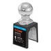 Curt Towing Trailer Ball 1 in. x 2-1/8 in. Shank, 1-7/8 in. Ball Chrome 3500 lbs.