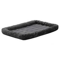 Midwest Quiet Time Pet Bed Fur 48 in. x 30 in. Gray