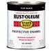 Rust-Oleum Stops Rust Paint Flat Black 1 qt. Oil Based Enamel