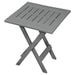 Table Folding Gray Resin