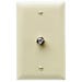 Pass & Seymour Wall Plate 1 Gang Coaxial Ivory