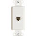 Pass & Seymour 1 Port Wall Jack Cat5e White