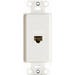 Pass & Seymour 1 Port Wall Jack Cat5e White