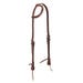 Weaver Headstall 5/8 in. Burgundy Latigo Leather