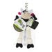 GoDog Checkers Dog Toy Skinny Cow Squeaky Mini Plush